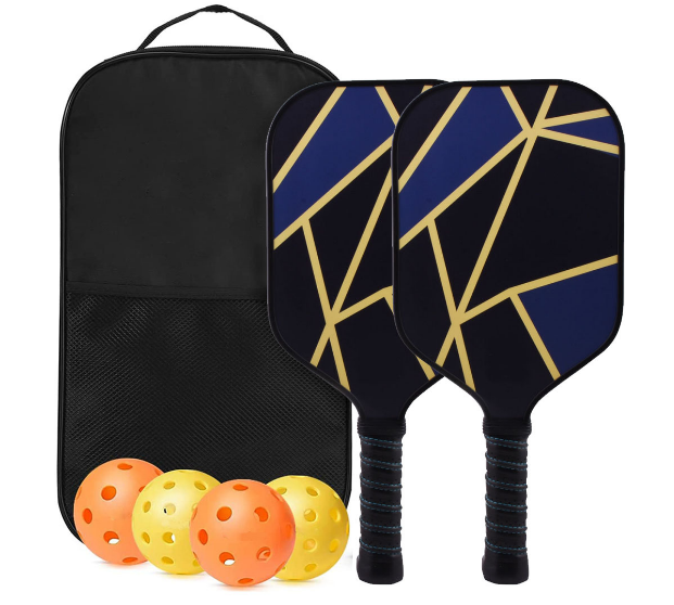 Premium Pickleball Paddle Set – 2 Paddles + Balls + Bag