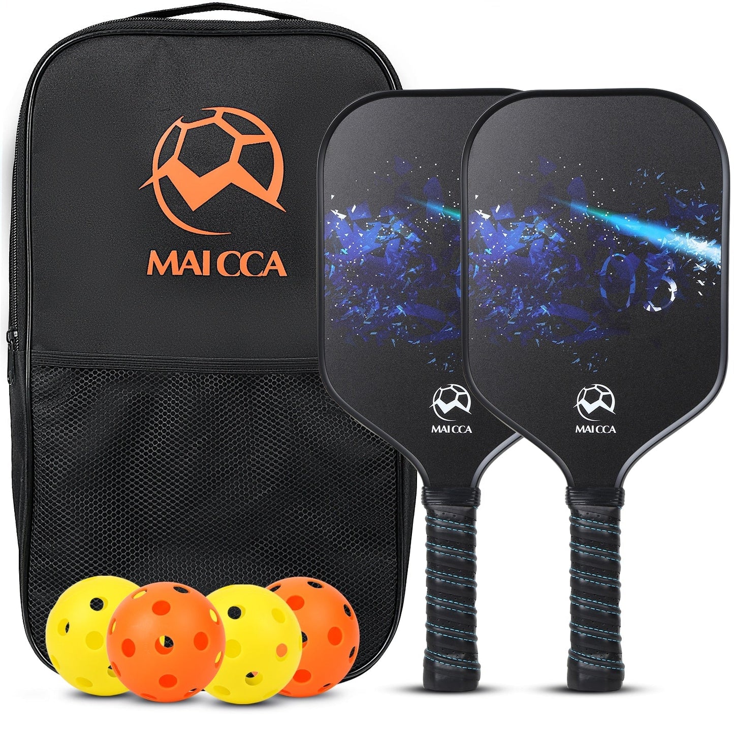 Premium Pickleball Paddle Set – 2 Paddles + Balls + Bag