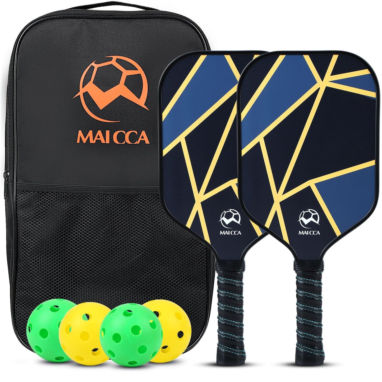 Premium Pickleball Paddle Set – 2 Paddles + Balls + Bag