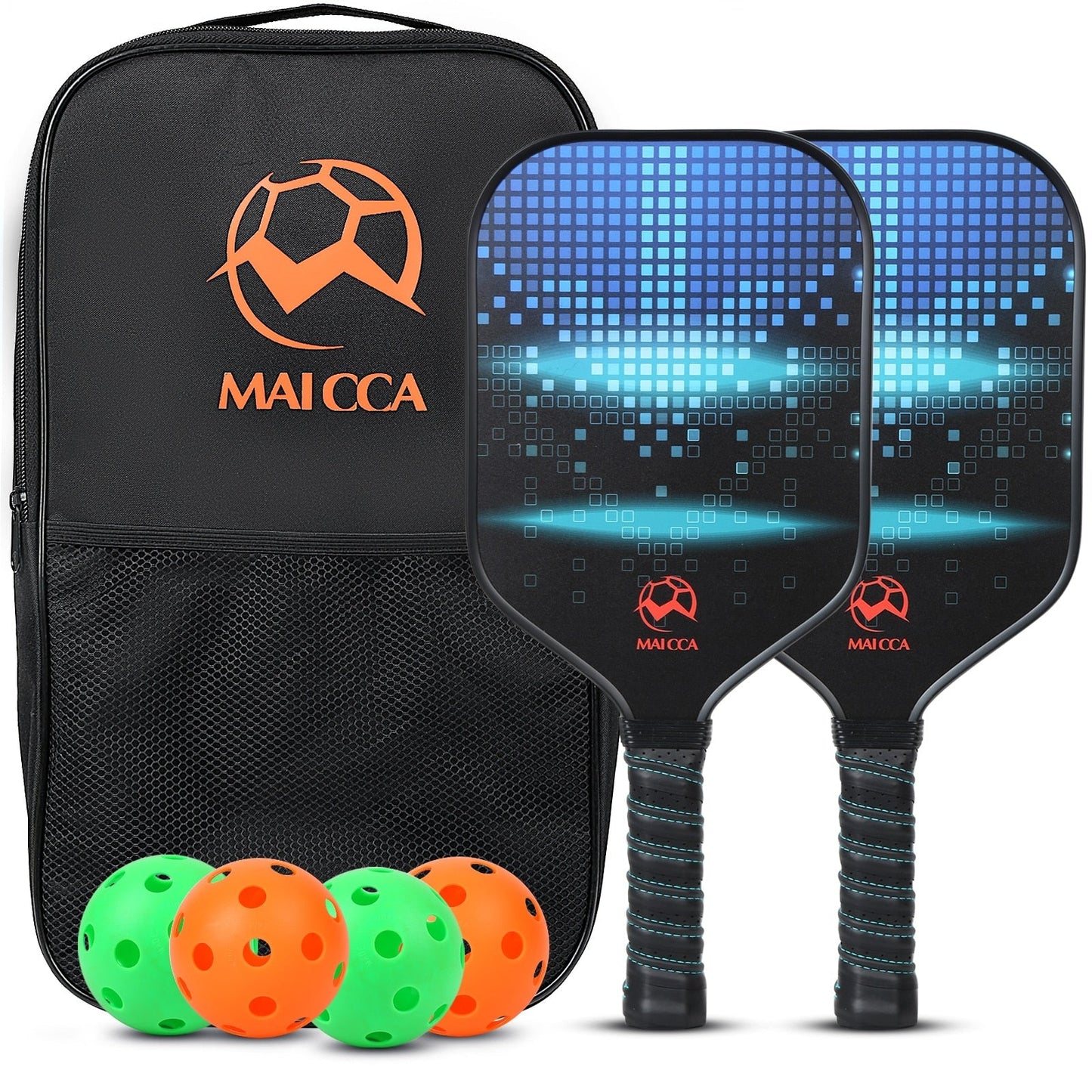 Premium Pickleball Paddle Set – 2 Paddles + Balls + Bag